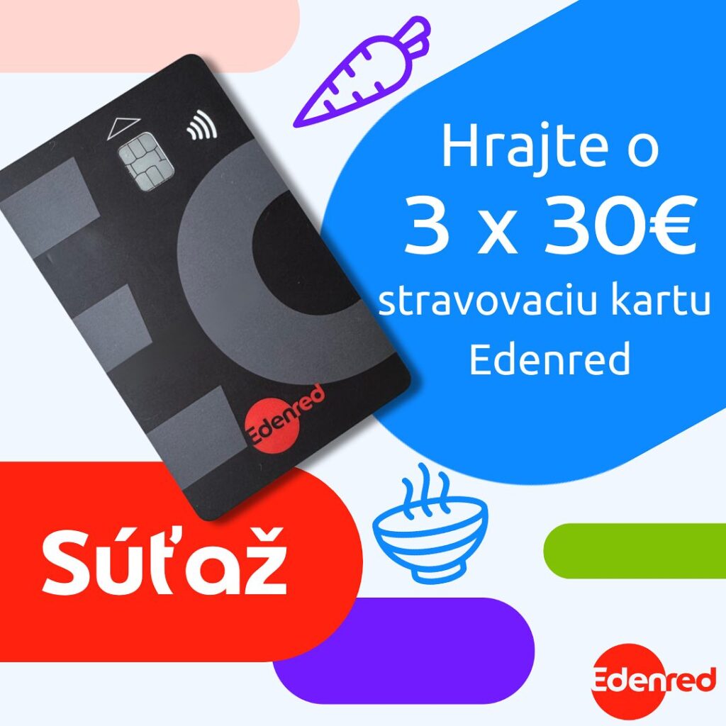 Súťaž o 3x kartu Edenred nabitú 30€