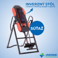 Súťaž o inverzný stôl s funkciou vibračnej masáže a výhrevu
