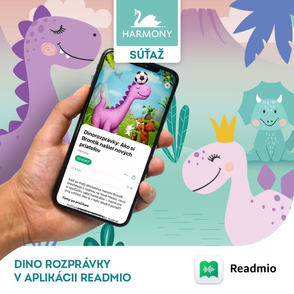Súťaž o merch edície DINO a ročné predplatné na Readmio