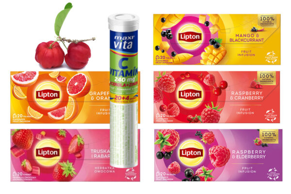 Súťaž o 2 balíčky ovocných čajov Lipton a Maxi Vita