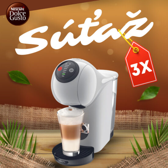 Súťaž o 3x kávovar Krups Nescafé Dolce Gusto - Genio S