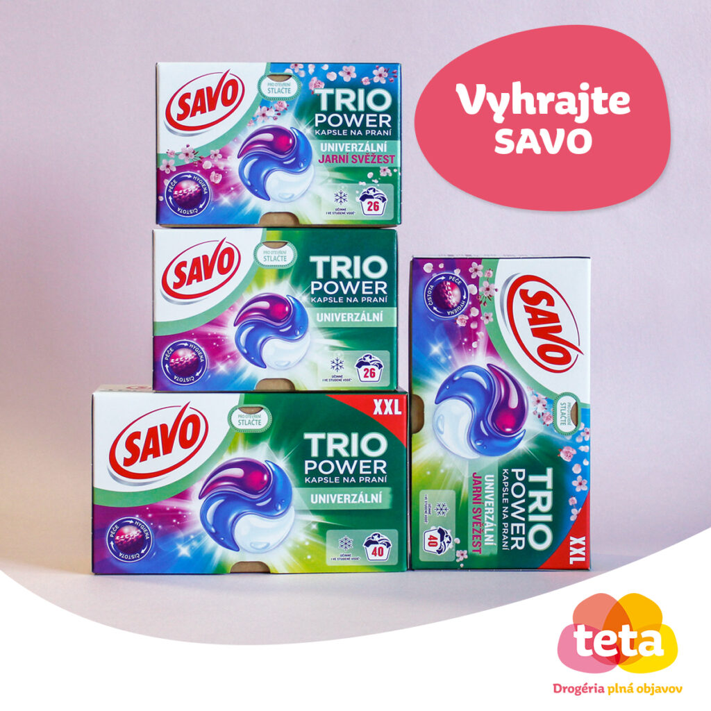 Súťaž o Savo kapsuly na pranie