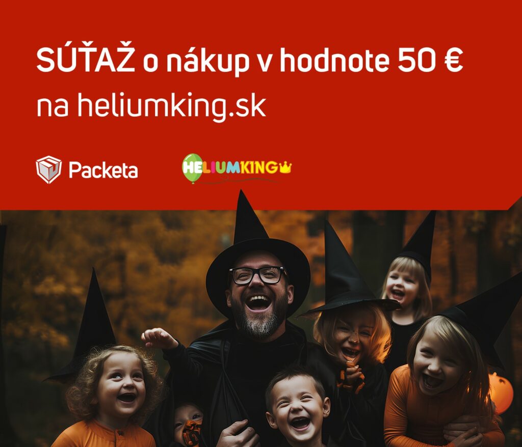 Súťaž o nákup v hodnote 50 € na Heliumking.sk