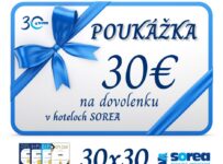 Súťaž o 30 x 30 eurovú poukážku na ubytovanie v hoteloch SOREA