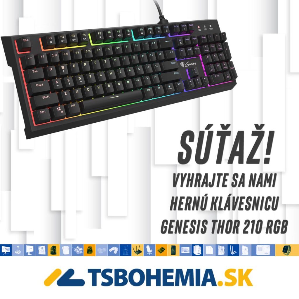 Súťaž o hernú klávesnicu Thor 210 RGB od Genesis