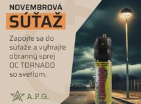 Súťaž o obranný sprej OC TORNADO so svetlom