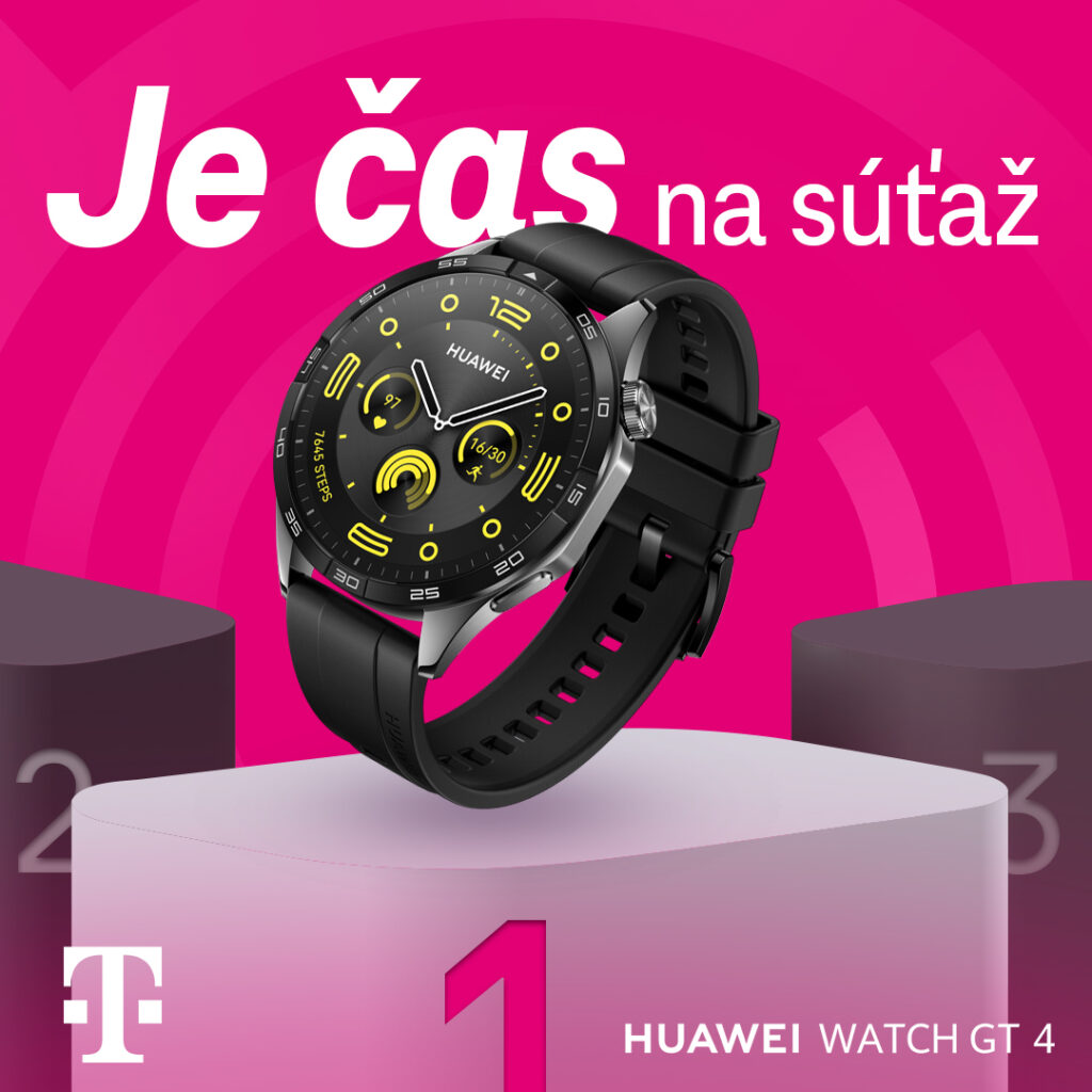 Súťaž o 3x inteligentné hodinky Huawei GT 4