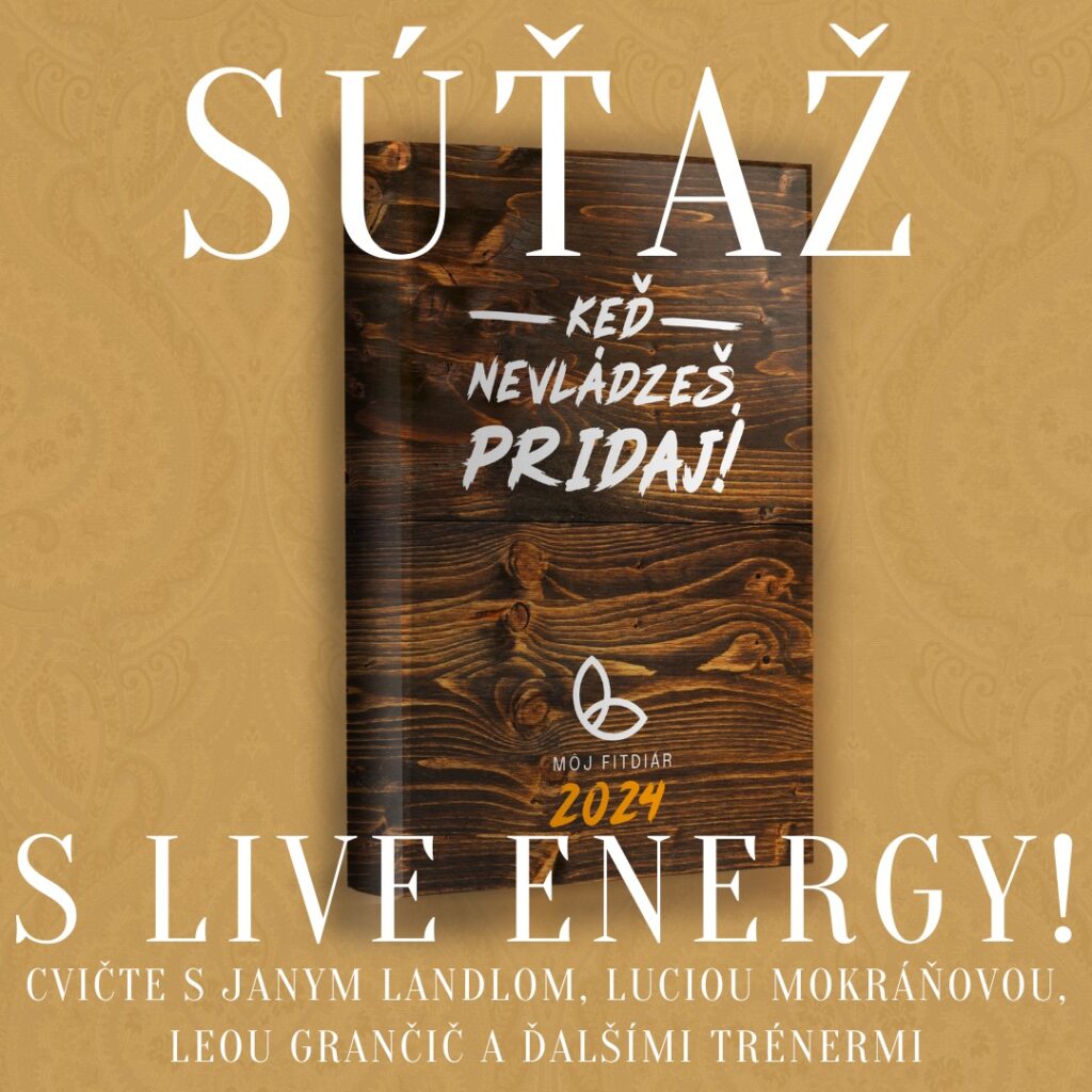 Súťaž o fitdiár na rok 2024 a ročné členstvo programe Live energy