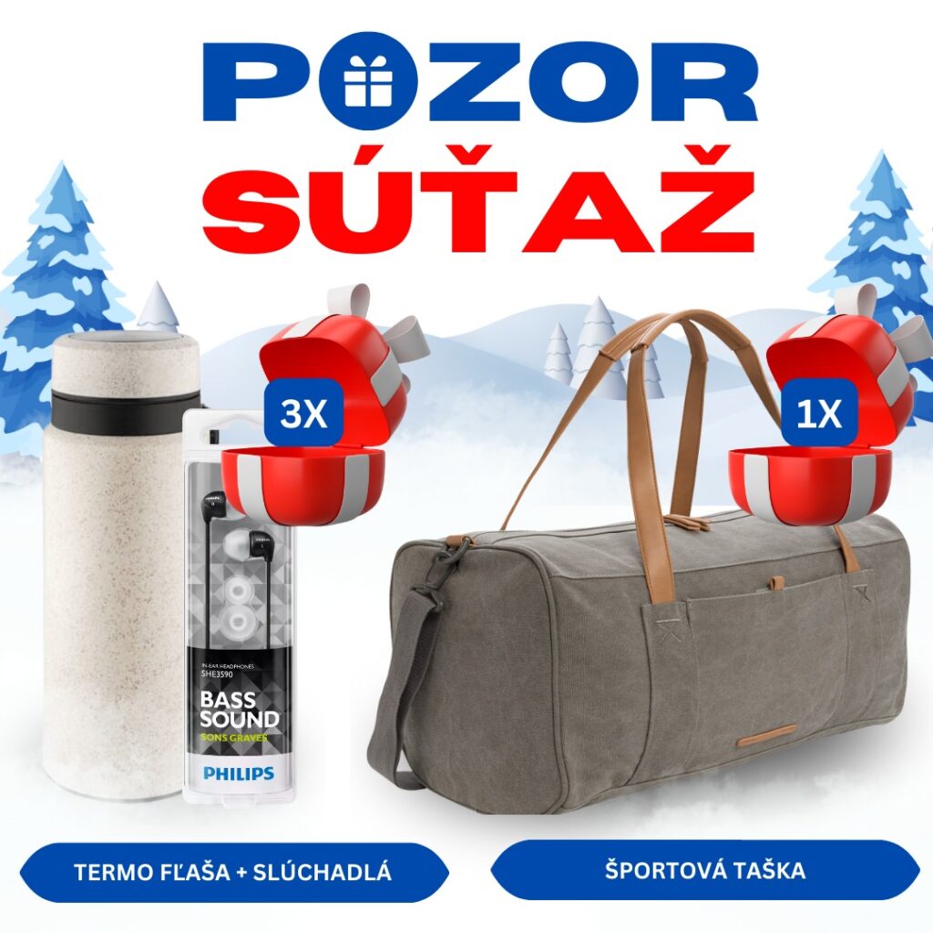 Súťaž o športovú tašku a 3x termo fľašu + slúchadlá