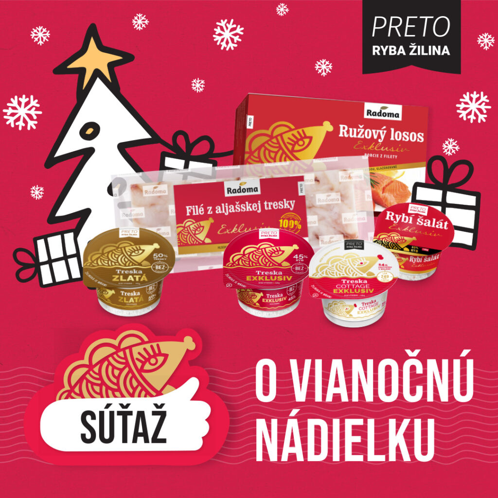 Vyhraj vianočný balíček plný rybacích špecialít PRETO Ryba Žilina
