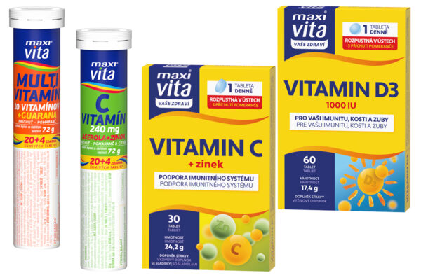 Súťaž o 3 balíčky vitamínov Maxi Vita