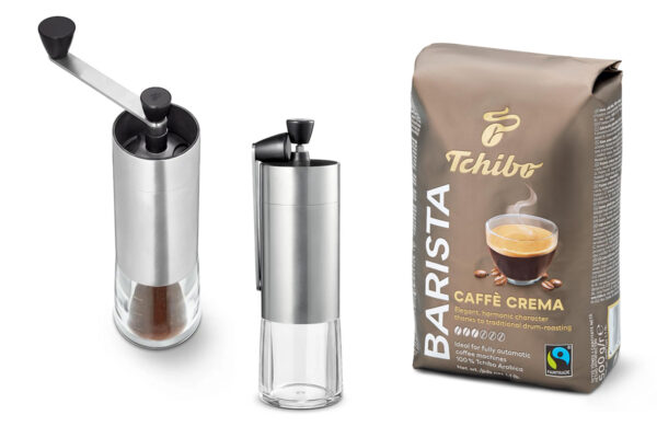 Súťaž o mlynček na kávu a Tchibo Barista Caffè Crema