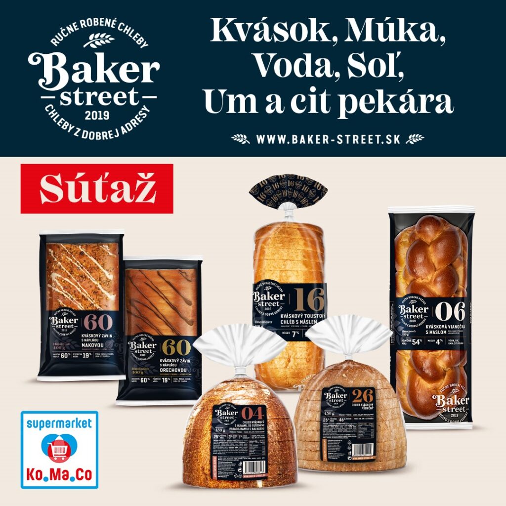 Súťaž o tri balíčky pečiva z rady Baker Street od spoločnosti Penam
