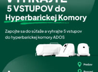 Vyhrajte 5 vstupov do hyperbarickej komory