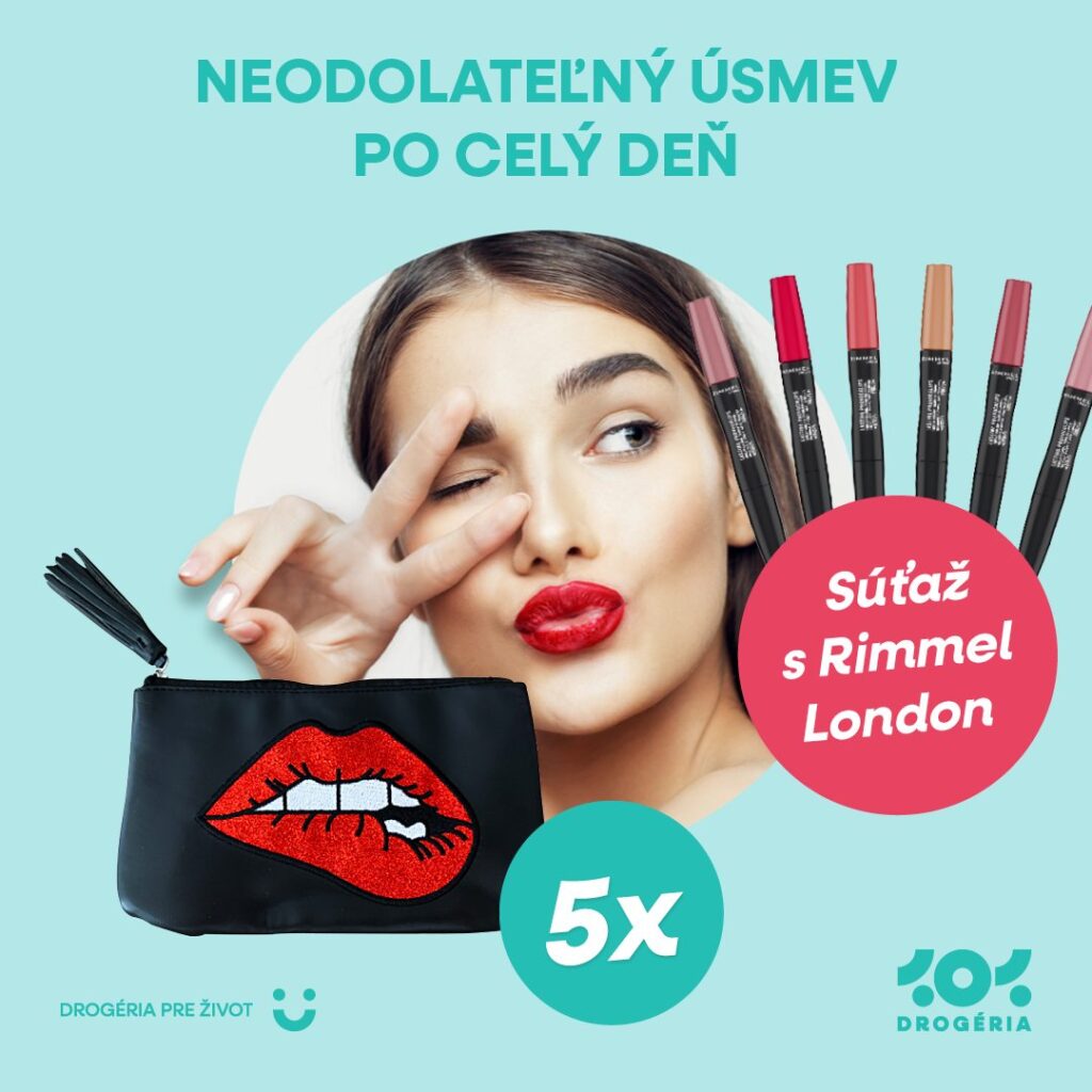 Vyhrajte jednu z 5 kozmetických taštičiek plnú produktov Rimmel London