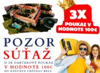 Vyhrajte 3x poukaz v hodnote 100€ na pobyt v Château Bela