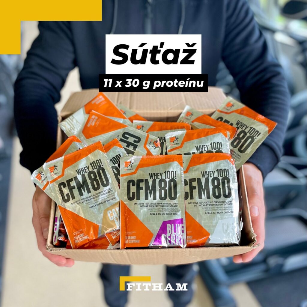 Súťaž o 11 balení 30 g proteínu od Extrifitu v rôznych príchutiach