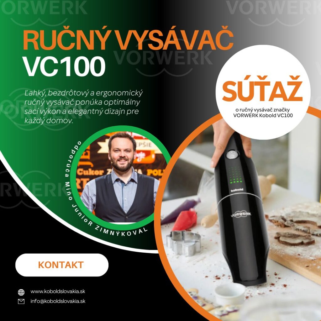 Súťaž o ručný vysávač značky VORWERK Kobold VC100