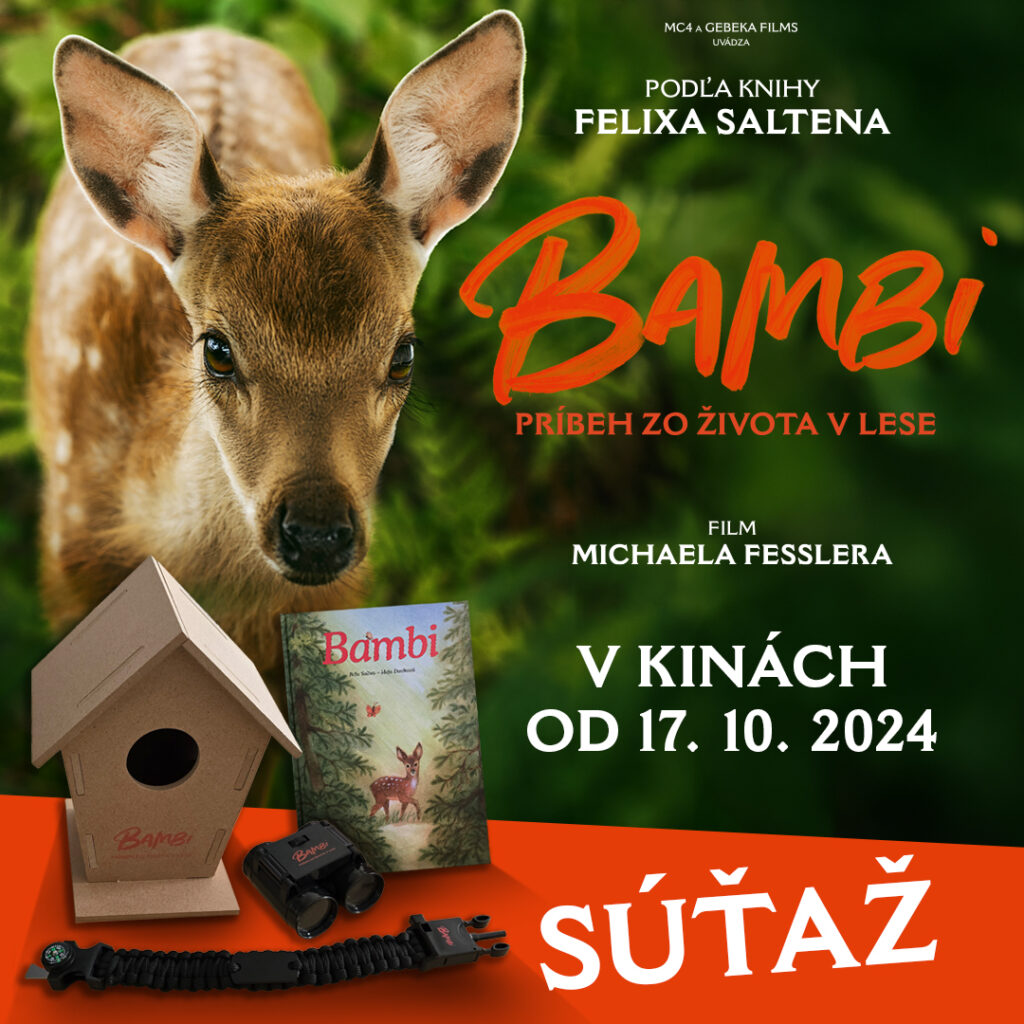 Súťaž s filmom Bambi príbeh zo života v lese