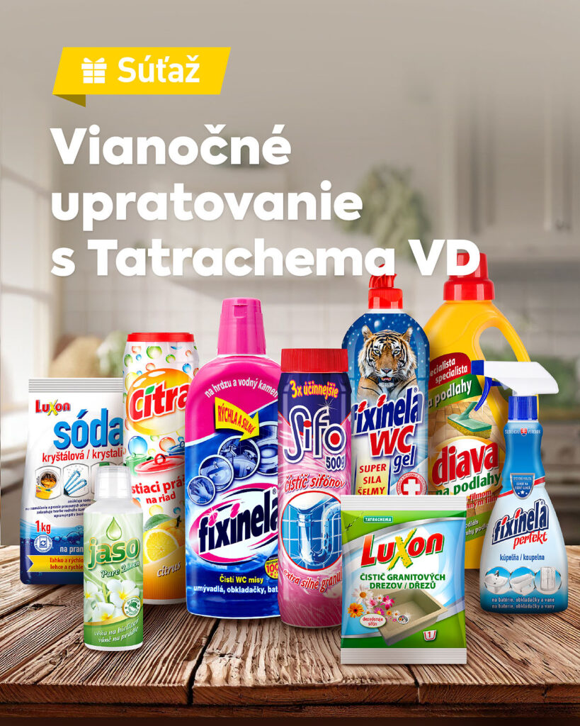 Vyhrajte balíček čistiacich produktov