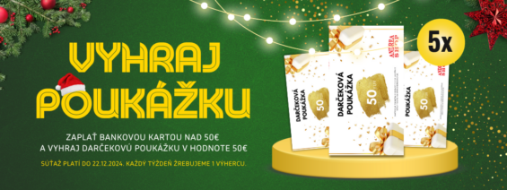 Súťaž o darčekovú poukážku v hodnote 50€ na nákup v internetovom obchode andreashop.sk