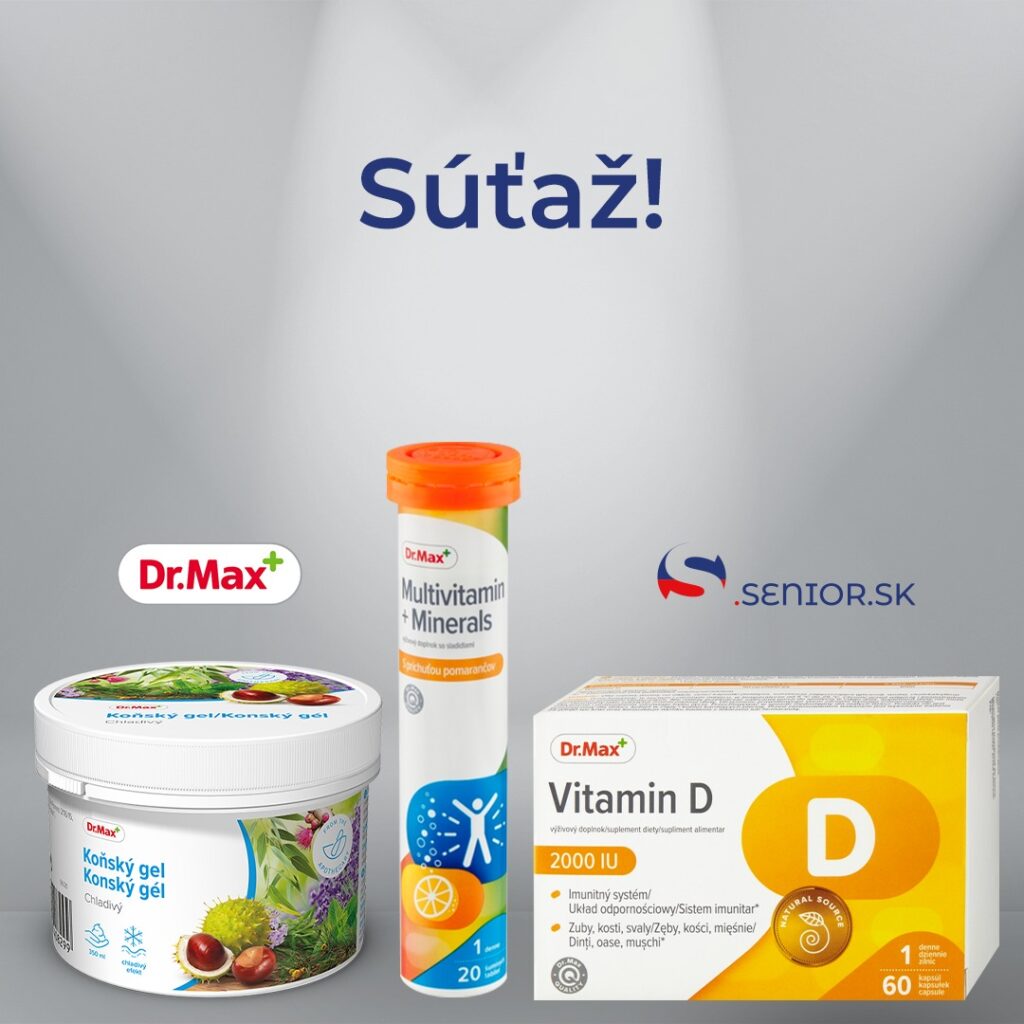 Súťaž o 3 balíčky skvelých produktov od Lekáreň Dr.Max
