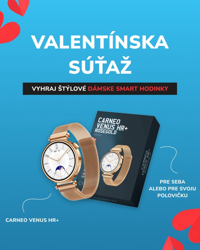 Súťaž o luxusné dámske smart hodinky Carneo Venus HR+
