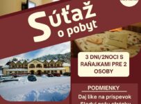 Súťaž o pobyt na 2 noci pre 2 osoby v Penzióne Zivka