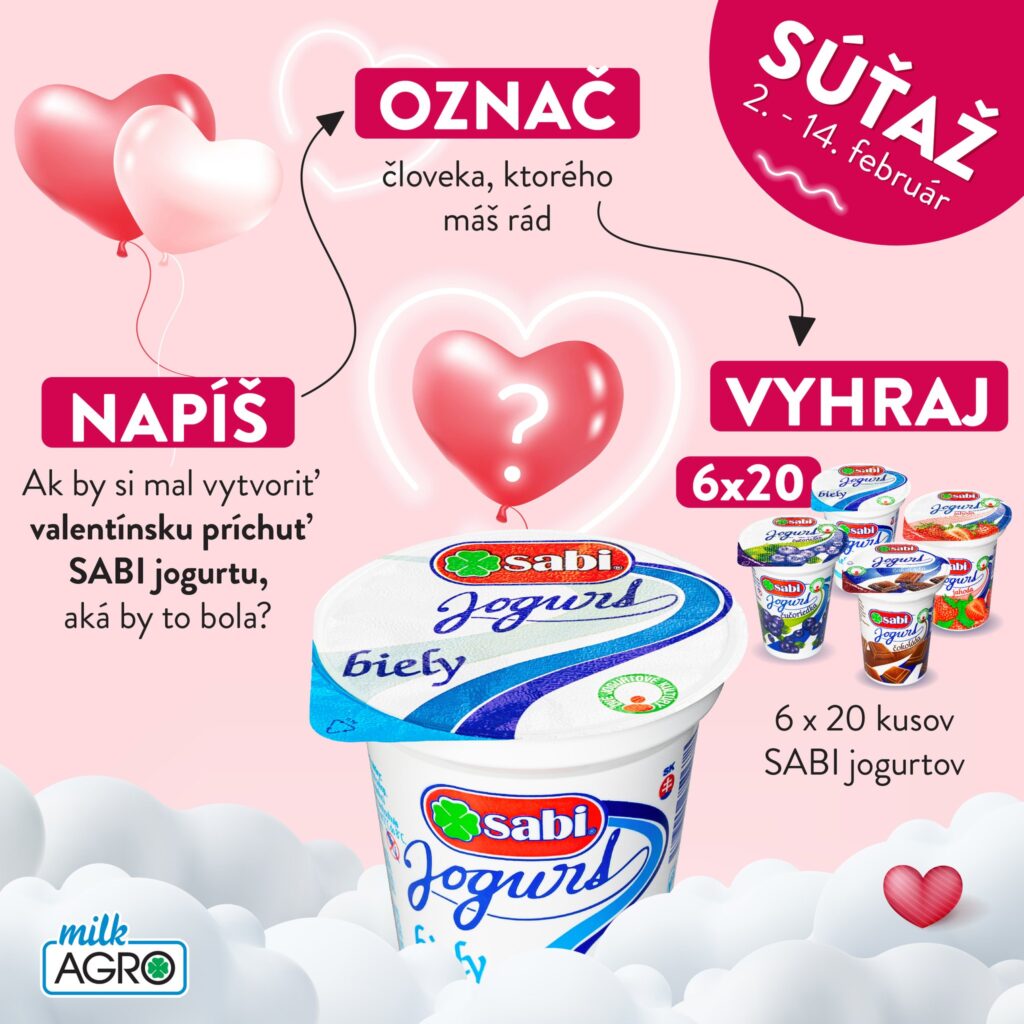 Vyhrajte 20 lahodných SABI jogurtov