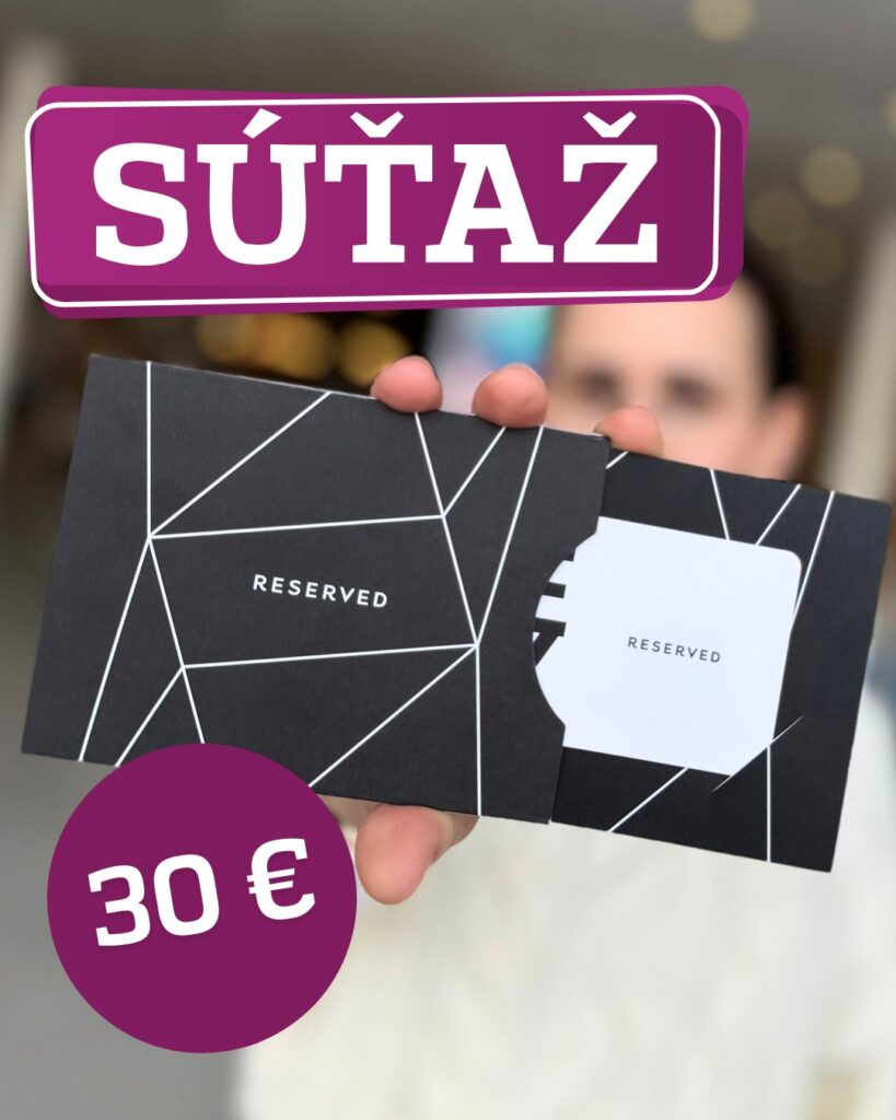 Vyhrajte 30€ poukážku na nákupy do Reserved