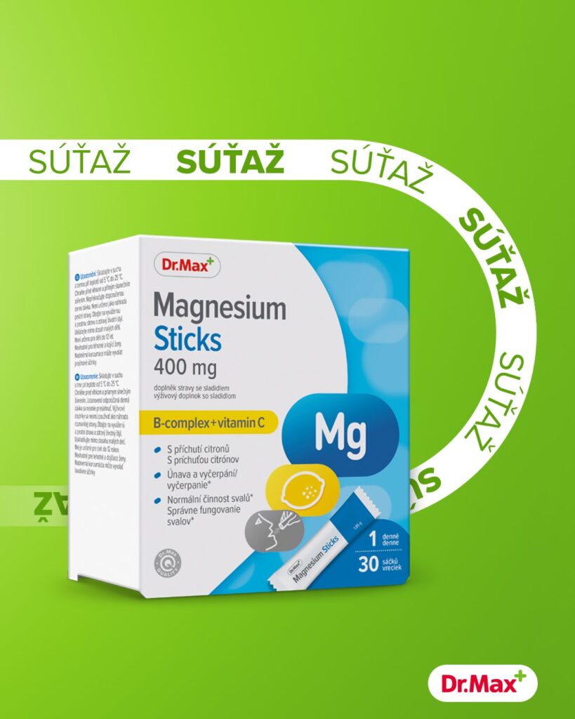 Vyhrajte 3x Magnesium Sticks od Dr. Max