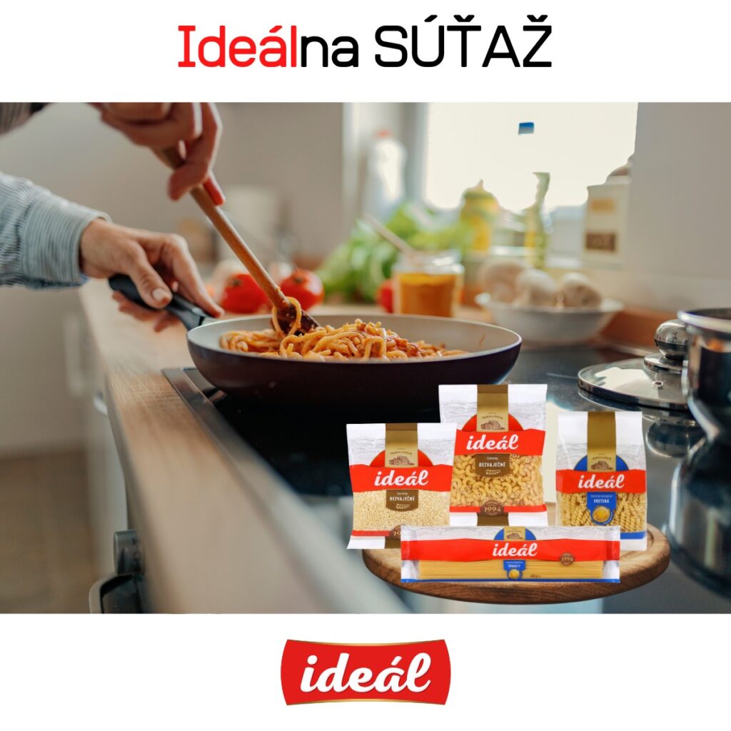 Vyhrajte kartón plný cestovín Ideál