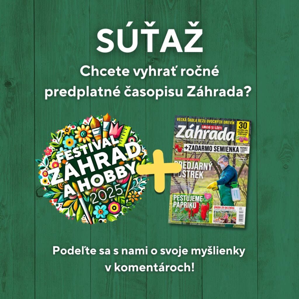 Súťaž o ročné predplatné časopisu Záhrada