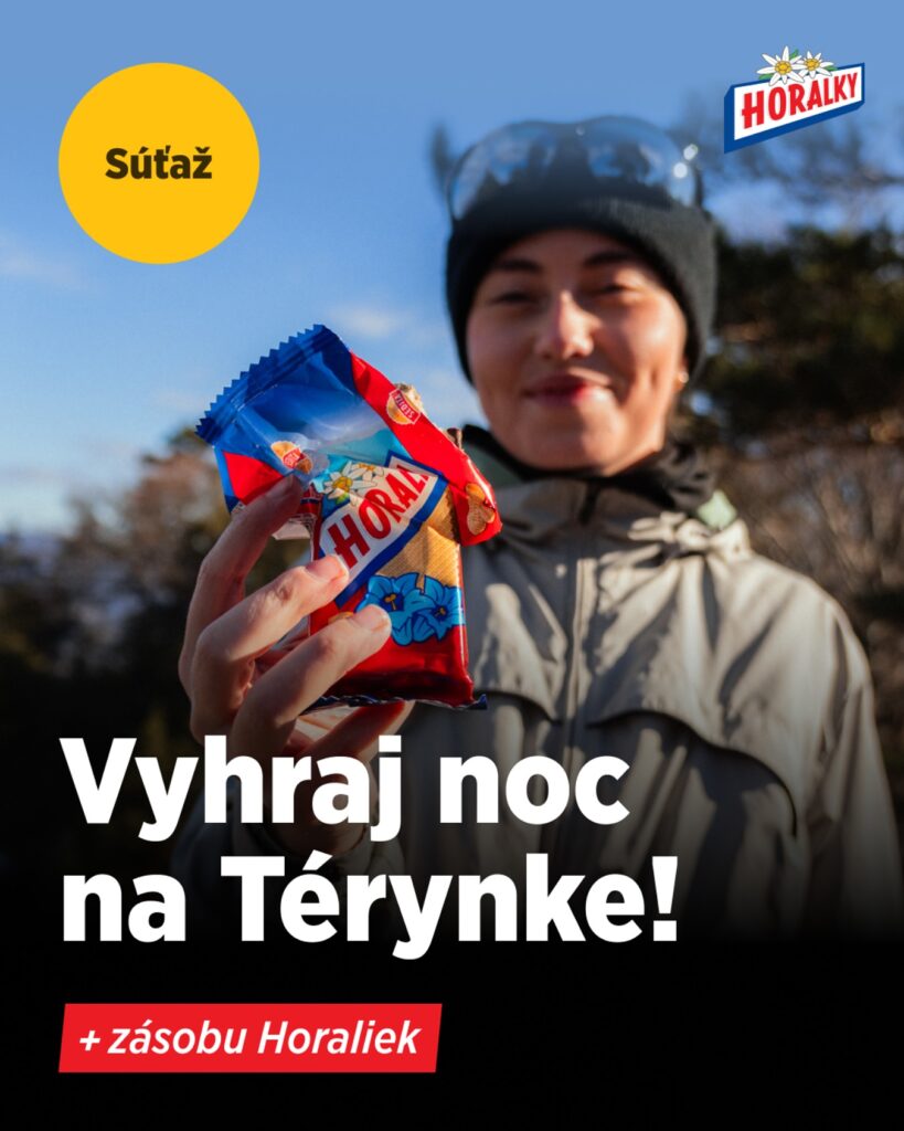 Súťaž o noc na Téryho chate pre 2 osoby, kartón Horaliek a merch