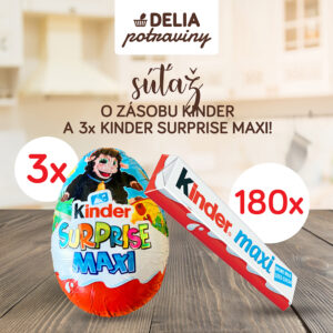 Veľkonočná súťaž o bohatú zásobu čokoládok Kinder na 6 mesiacov