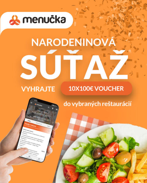 Narodeninová súťaž o 10 x 100 € vouchery do reštaurácií z celého Slovenska