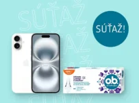 Súťaž o 3× iPhone 16 alebo 9× polročnú zásobu o.b.® tampónov