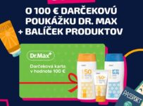 Súťaž o 100€ darčekovú poukážku do lekární Dr. Max