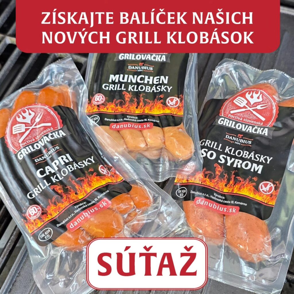 Súťaž o balíček grill klobások od Danubius