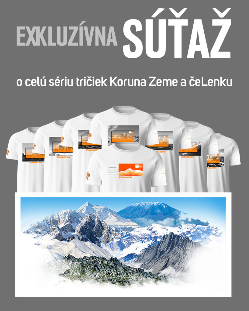 Súťaž o celú sériu tričiek Koruny Zeme a čeLenku