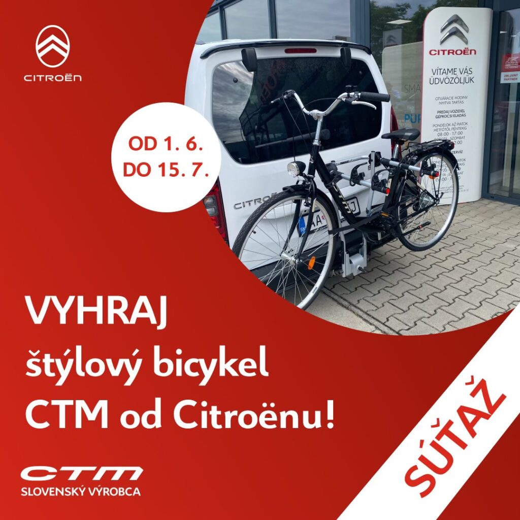Súťaž o štýlový bicykel CTM od Citroën Béhr & Béhr
