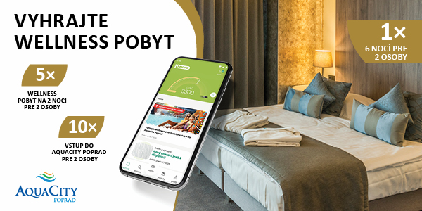 Súťaž o wellness pobyty v unikátnom komplexe AquaCity Poprad