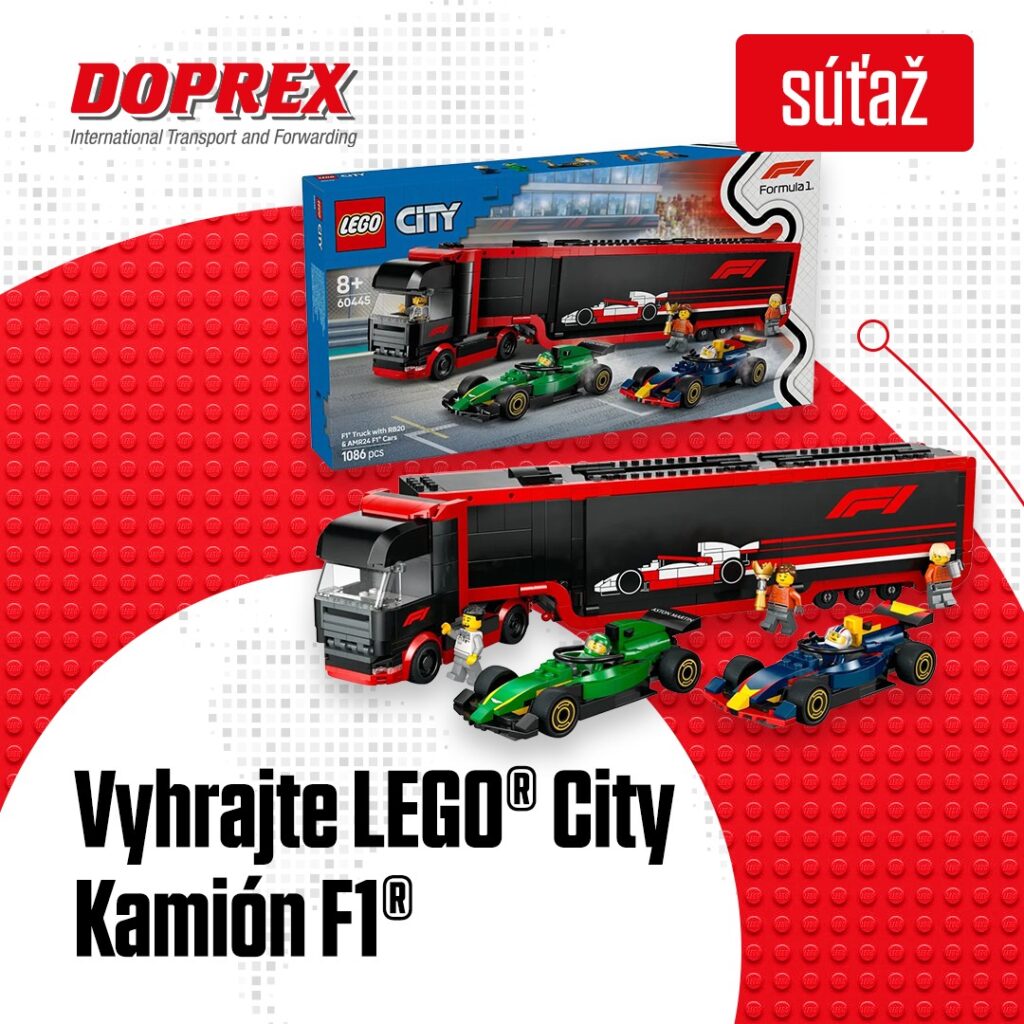 Vyhrajte LEGO® City Kamión F1® s autami RB20 a AMR24