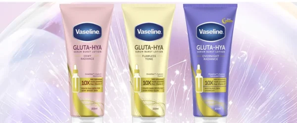 Súťaž o 3 telové séra Vaseline Gluta-Hya