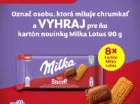 Súťaž o 8 kartónov čokolády Milka Lotus