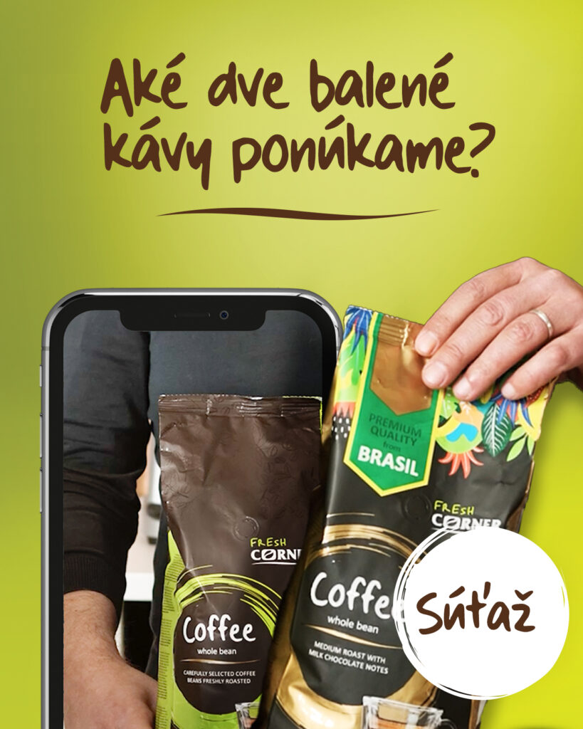 Súťaž o 2 x 2 balenú kávu Fresh Corner