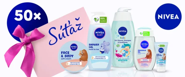 Súťaž s NIVEA o 50 balíčkov detskej starostlivosti