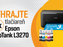 Vyhrajte 2x tlačiareň Epson EcoTank L3270