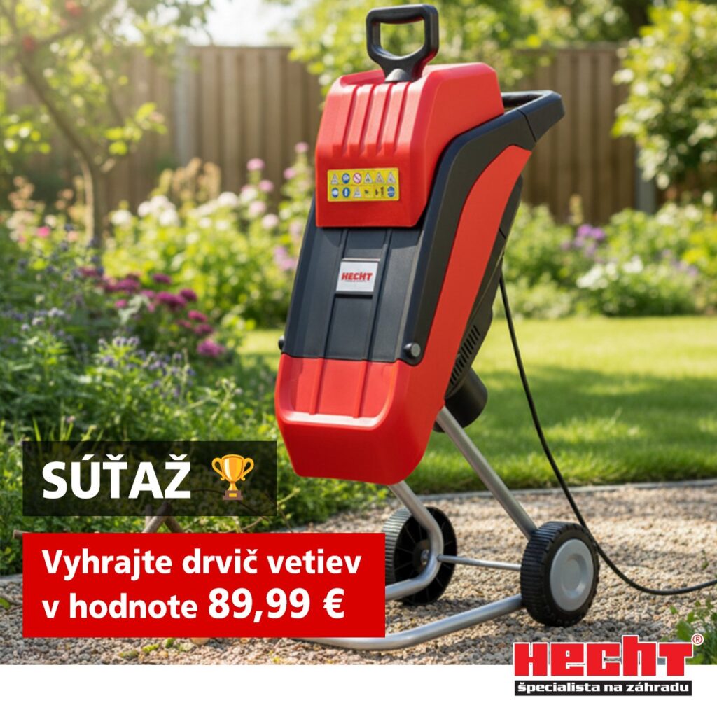 Vyhrajte elektrický drvič vetiev HECHT 625 v hodnote 89,99 €