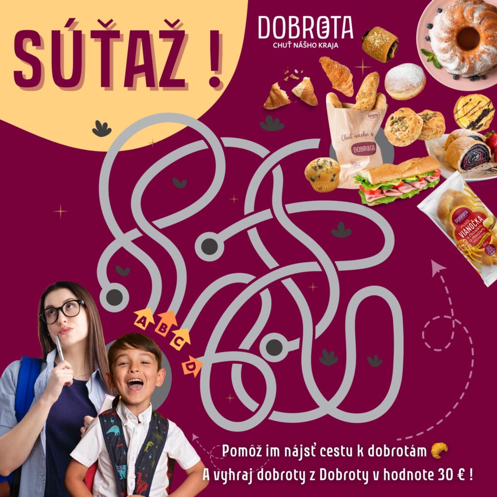 Súťaž o dobroty z pekárne DOBROTA v hodnote 30€